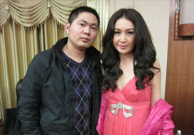 广州彩名堂与明星合影