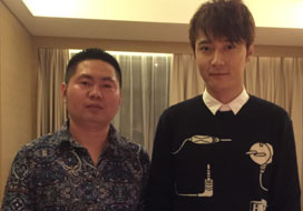 广州彩名堂与明星合影